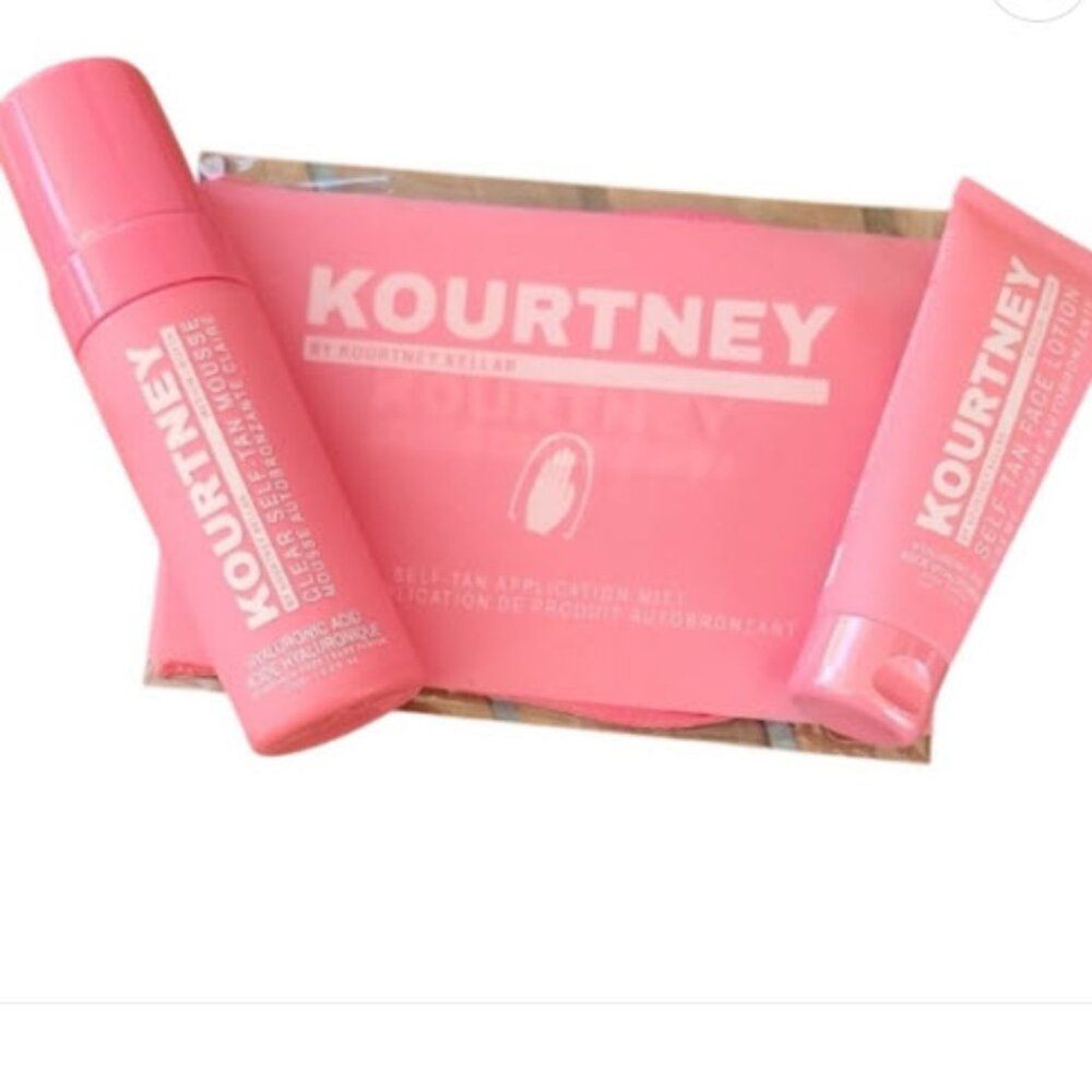 NEW Kourtney Self-Tan Mousse and Lotion 3pc Set